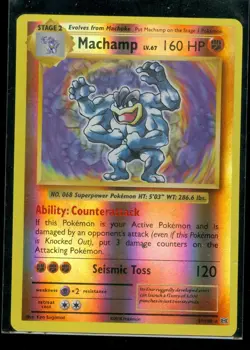 Pokemon MACHAMP 59/108 - XY Evolutions - RARE Rev Holo - MINT - Off Center - Image 1