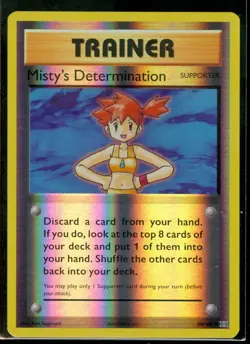 Pokemon MISTY'S DETERMINATION 80/108 - XY Evolutions - Rev Holo - MINT - Image 1