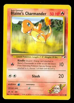 Pokemon BLAINE'S CHARMANDER 61/132 Gym Heroes - MOD PLAY - Image 1