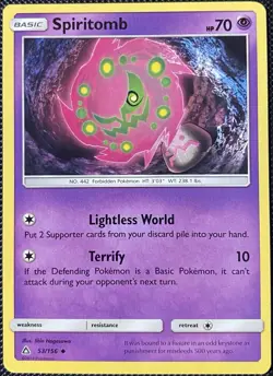 Spiritomb 53/156 Sm-Ultra Prism Regular - Pokemon Card - Image 1
