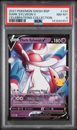 Pokemon Dark Sylveon V SWSH134 -Celebrations Promo - PSA 8 NM-Mint - Image 1