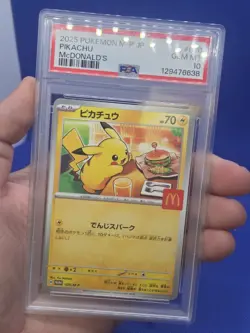 Japanese Pokemon Mcdonald’s Burger Pikachu 020/M-P Stamped Promo PSA 10 GEM MT - Image 2