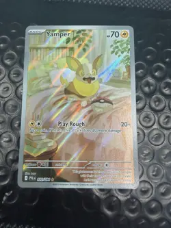 Yamper 099/094 IR Illustration Rare Holo Pokemon 2025 Phantasmal Flames NM - Image 1