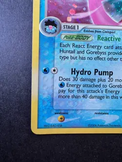 2006 Pokemon Gorebyss Reverse Holo 17/92 EX Legend Maker Stamped - Image 4