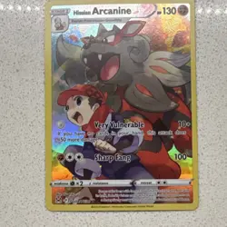 Pokemon Hisuian Arcanine TG08/TG30 Swsh11: Lost Origin Ultra Rare Holo 130HP - Image 3