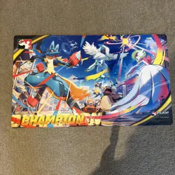 NEW! April Pokemon TCG Champion Play Mat Mega Gardevoir Lucario Absol League Cup - Image 1