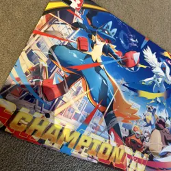 NEW! April Pokemon TCG Champion Play Mat Mega Gardevoir Lucario Absol League Cup - Image 2