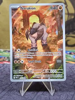 Pokemon TCG Terrakion 135/086 - Illustration Rare SV: White Flare English LP - Image 1