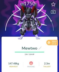 Pokemon Go PTC Acc, Guaranteed Lucky Armor Mewtwo - Image 1