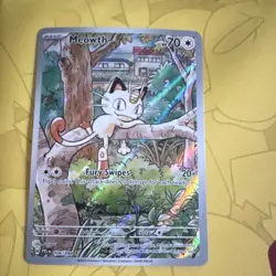 Pokemon Meowth 106/094 Illustration Rare Holo Me02: Phantasmal Flames TCG Card - Image 1
