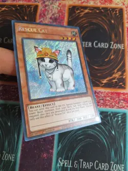 Yu-Gi-Oh! Rescue Cat RA02-EN001 Secret Rare 1st Edition Near Mint - Image 2
