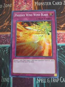 Yu-Gi-Oh! Phoenix Wing Wind Blast HISU-EN045 Super Rare 1st Edition Near Mint a1 - Image 1