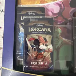 TCG Disney Lorcana Portfolio Bundle 4 Booster Packs & 1 Portfolio First Chapter - Image 3