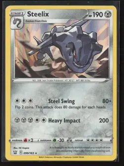 Steelix Holo Rare SWSH05: Battle Styles 099/163 NM Pokemon Card - Image 1
