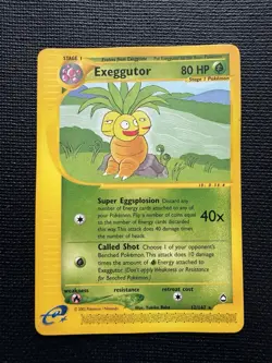 Exeggutor 12/147 Aquapolis E-Reader Rare Pokemon Card 2003 - Image 1