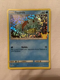 Squirtle 17/25 Holo Promo Pokemon Card 25th Anniversary McDonalds 2021 NM - Image 1
