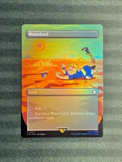 Wasteland Borderless Foil R 0361 Fallout PIP MTG NM - Image 1