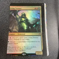 Living Twister MTG War of the Spark NFC Foil Miscut/Misprint - Image 1