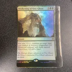Awakening of Vitu-Ghazi MTG War of the Spark NFC Miscut/Misprint - Image 1