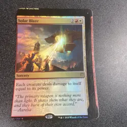 Solar Blaze MTG War of the Spark NFC Foil Miscut/Misprint - Image 1
