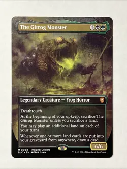 MTG The Gitrog Monster BORDERLESS Commander: Bloomburrow 0088 - Image 1