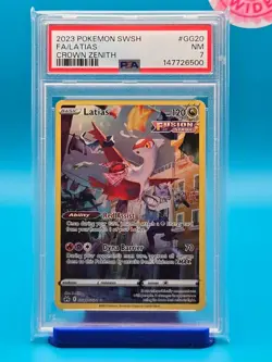 PSA 7 - 2023 POKEMON SWORD AND SHIELD CROWN ZENITH GG20 FULL ART/LATIAS - Image 1