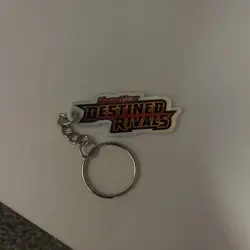 Pokemon TCG Scarlet & Violet Destined Rivals Holographic Binder Tag Keychain - Image 1