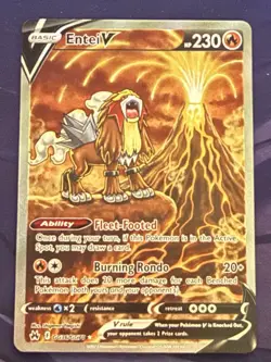 Entei V GG36/GG70 - Pokemon Crown Zenith Galarian Gallery - Holo Rare (NM) - Image 1