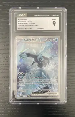 Kyurem ex 165/086 SIR - Pokemon Black Bolt CGC 9 Mint - Image 1