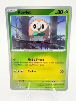 Rowlet 010/088 Common Perfect Order Pokemon Reverse Holo Near Mint - Image 1