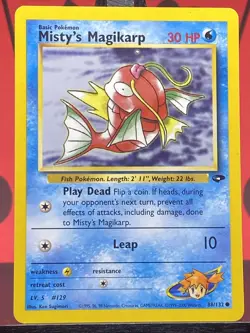 Misty's Magikarp 88/132 Gym Challenge Regular Common 1999 WOTC Pokemon TCG LP - Image 3