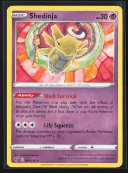 Shedinja 066/185 Rare Vivid Voltage Pokemon Lightly Played - Image 1
