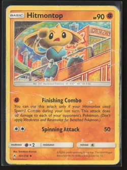 Hitmontop Uncommon SM - Unbroken Bonds 101/214 HP Pokemon Card tomokazu komiya - Image 1