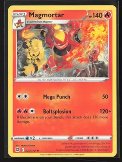 Magmortar 020/172 Rare Brilliant Stars Pokemon Lightly Played - Image 1