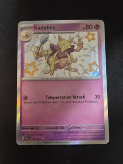 Pokemon SV Paldean Fates Kadabra 149/091 Baby Shiny Rare NM - Image 1