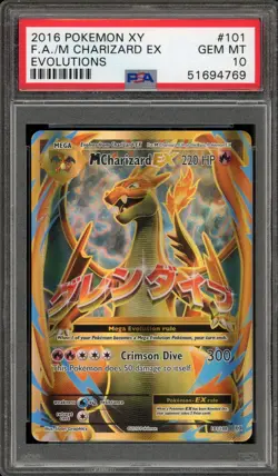 Pokemon M Charizard EX XY Evolutions Full Art #101 PSA 10 Gem Mint - Image 1