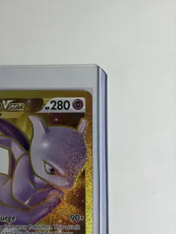 Pokemon Mewtwo VSTAR 086/078 Pokemon GO Secret Rare Full Art Gold - Image 3