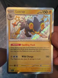 Pokemon TCG Luxray 137/091 Paldean Fates Baby Shiny Holo Rare NM📈🔥 - Image 1