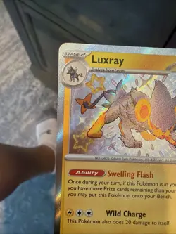 Pokemon TCG Luxray 137/091 Paldean Fates Baby Shiny Holo Rare NM📈🔥 - Image 3