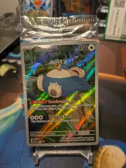 Snorlax SVP 051 Illustration Rare - Pokemon 151 ETB Black Star Promo Sealed NM - Image 1