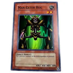 YuGiOh Man-Eater Bug LOB-108 Unlimited Rare Near Mint Spell Ruler Vintage TCG - Image 1