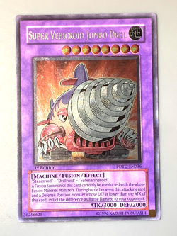 yugioh Super Vehicroid Jumbo Drill POTD-EN036 Ultimate Rare 1st Edition nearmint - Image 1