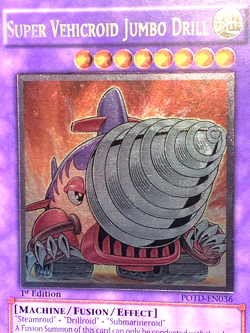 yugioh Super Vehicroid Jumbo Drill POTD-EN036 Ultimate Rare 1st Edition nearmint - Image 4