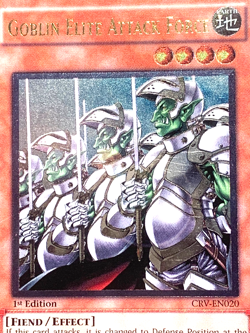 yugioh Goblin Elite Attack Force CRV-EN020 Ultimate Rare 1st Edition DAMAGE - Image 3