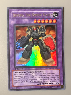 yugioh Elemental Hero Rampart Blaster EEN-EN033 1st Edition Ultra rare Near Mint - Image 1