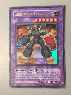 yugioh Elemental Hero Rampart Blaster EEN-EN033 1st Edition Ultra rare Near Mint - Image 2