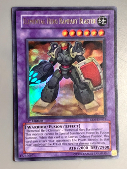 yugioh Elemental Hero Rampart Blaster EEN-EN033 1st Edition Ultra rare Near Mint - Image 3