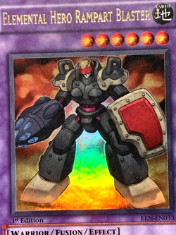 yugioh Elemental Hero Rampart Blaster EEN-EN033 1st Edition Ultra rare Near Mint - Image 4