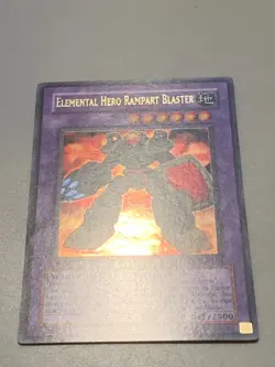 yugioh Elemental Hero Rampart Blaster EEN-EN033 1st Edition Ultra rare Near Mint - Image 5