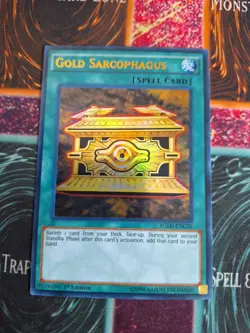 Yu-Gi-Oh! Gold Sarcophagus YGLD-ENC26 Ultra Rare 1st Edition NM a1/ - Image 1